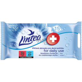 Linteo Antibakteriálne vlhčené obrúsky pre dennú potrebu 15 kusov