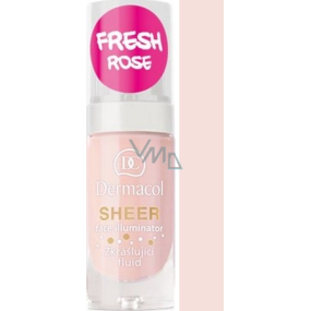 Dermacol Sheer Face Illuminator skrášľujúce fluid Fresh Rose 15 ml