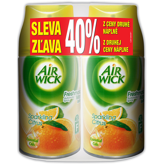 Air Wick Fresh Matic Max Sparkling Citrus náhradná náplň 2 x 250 ml