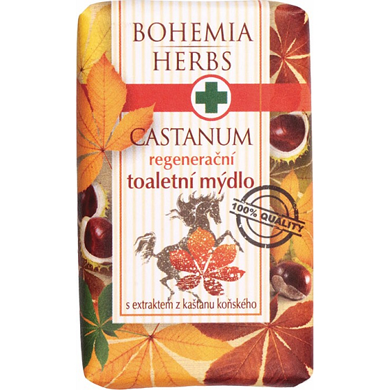 Bohemia Gifts Castanum Extrakt z pagaštanu konského regeneračné toaletné mydlo 100 g
