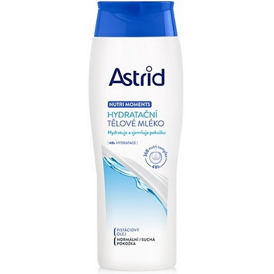 Astrid Nutri Moments hydratačné telové mlieko pre normálnu až suchú pokožku 250 ml