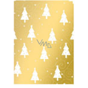 Ditipo Darčekový baliaci papier 70 x 200 cm Vianočné zlatý typ 9 2039913
