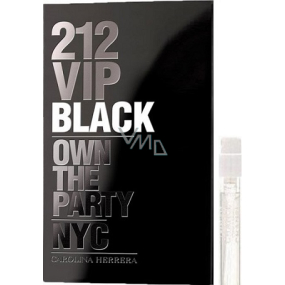 Carolina Herrera 212 VIP Men Black parfumovaná voda pre mužov 1,5 ml s rozprašovačom, flakón