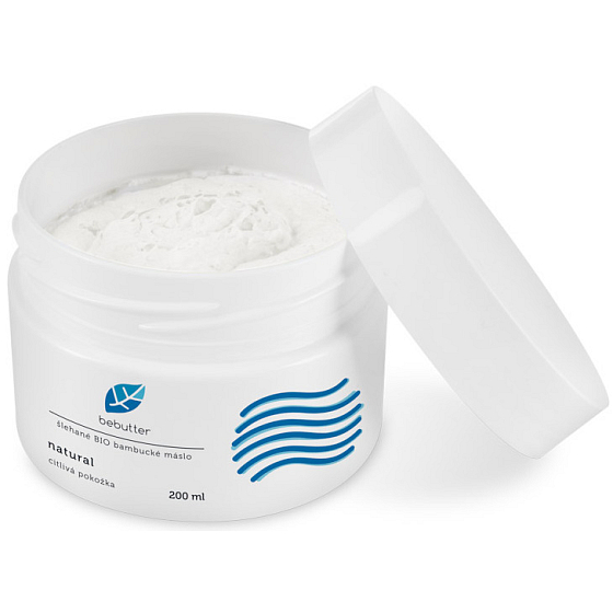 Aromatica Bebutter Bio Natural šľahané bambucké maslo pre jemnú a citlivú pokožku 200 ml