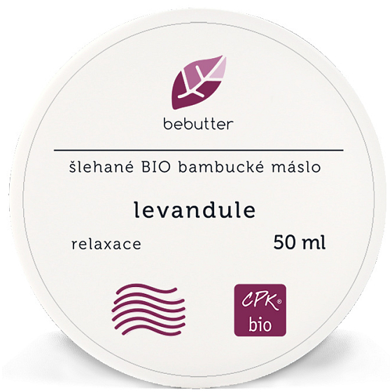 Aromatica Bebutter Bio Levanduľa šľahané bambucké maslo pre dokonalú starostlivosť tela 50 ml