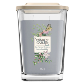 Yankee Candle Sun Warmed Meadows - Lúka prehriata slnkom sójová vonná sviečka Elevation veľká sklo 2 knôty 552 g