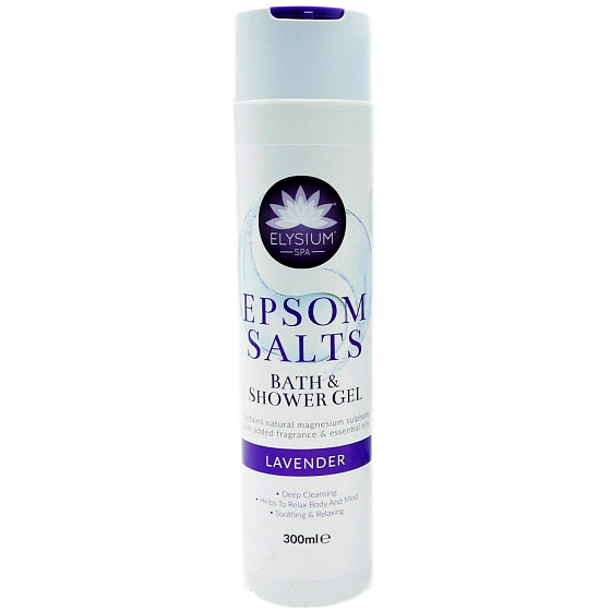 Elysium Spa Levanduľa kúpeľový a sprchový gél s obsahom prírodného síranu horečnatého a pridanou vôňou esenciálnych olejov 300 ml