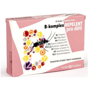 Rosen B-komplex REPELENT pre deti 25 tabliet doplnok stravy