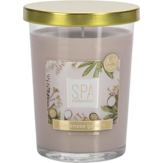BISPOL Spa Collection Japanese Garden - Japonská záhrada vonná sviečka sklo, doba horenia až 68 hodín 340 g