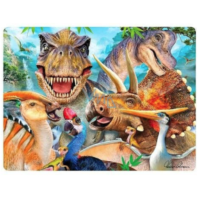 Prime3D pohľadnice - Dinosaurus Selfie 16 x 12 cm