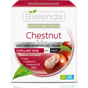 Bielenda Bouquet Nature Chestnut krém na rozšírené cievky s gaštanom denný/nočný 50 ml