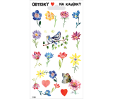 Arch Obtlačky na kamienky Kytky a vtáčiky 17 x 9,5 cm