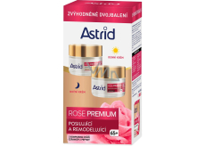 Astrid Rose Premium 65+ posilňujúci a remodelačný denný krém pre veľmi zrelú pleť 50 ml + Rose Premium 65+ posilňujúci a remodelačný nočný krém pre veľmi zrelú pleť 50 ml, duopack