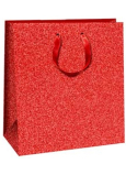 Ditipo Papierová darčeková taška 20 x 8 x 20 cm Červená