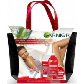 Garnier Starostlivosť o telo telové mlieko 250 ml + krém 100 ml + telový krém 50 ml + balzam 4,7 ml + taška, kozmetická sada