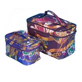 Kozmetický farebný kufrík Nylonový malý 11 x 17 x 10 cm 1 kus 50144