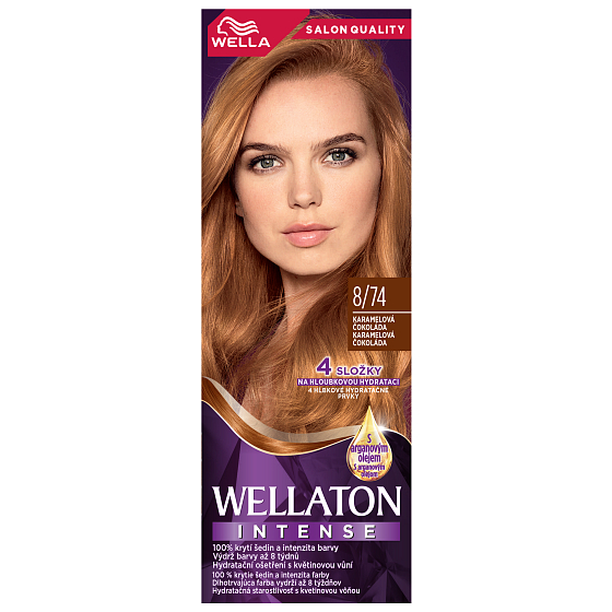 Wella Wellaton Intense Color Cream krémová farba na vlasy 8/74 čokoládový karamel