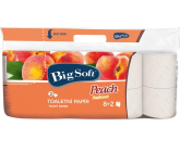 Parfumovaný toaletný papier Big Soft Peach Peach 200 kusov 2 vrstvy 10 roliek