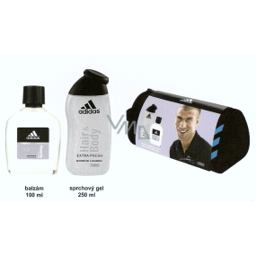 Adidas Skin Care taška + balzam 100 ml + sprchový gél 250 ml, kozmetická sada