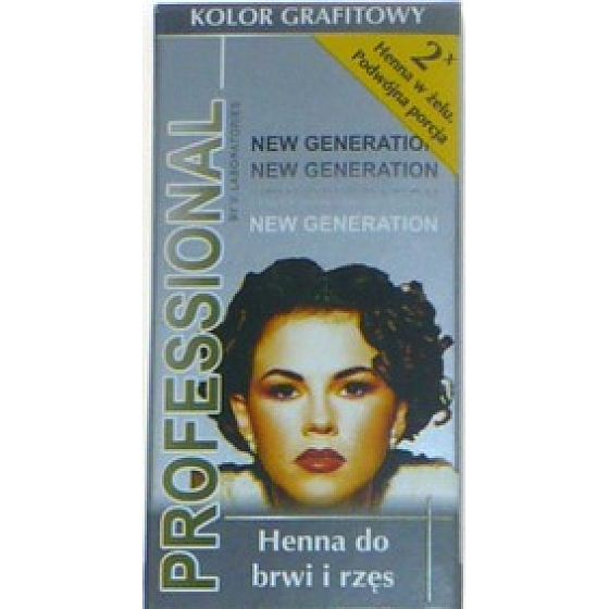 Profesional Farba na obočie a riasy z henny grafitová 2 x 3 ml