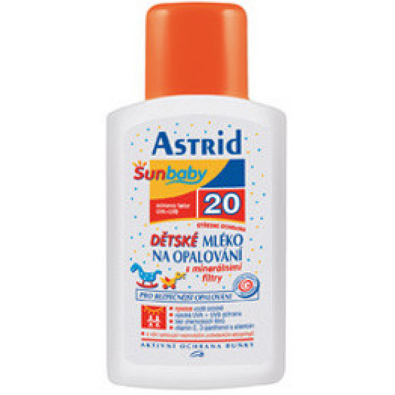 Astrid Sun Baby F20 mlieko na opaľovanie pre deti 200 ml