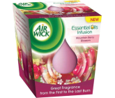 Air Wick Essential Oils Infusion Horské kvety vonná sviečka v skle 105 g