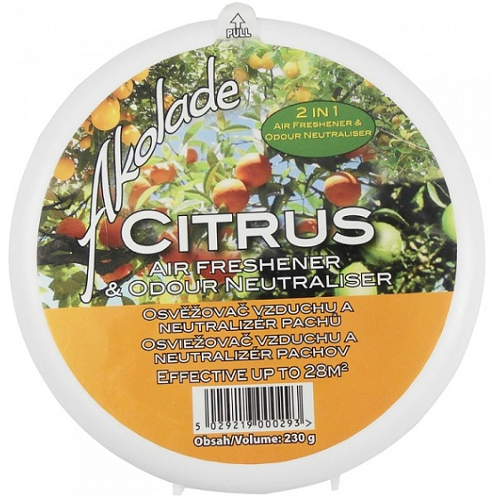 Akolade Solid 2v1 osviežovač Citrus pohlcovač pachov 230 g