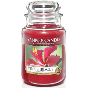 Yankee Candle Pink Hibiscus - Ružový ibištek vonná sviečka Classic veľká sklo 623 g