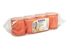 Madona Cintorínska sviečka bez viečka lisovaná červená, horí až 15 hodín, 4 x 55 g