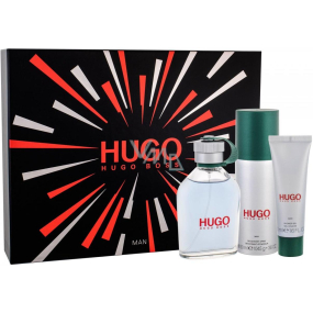 Hugo Boss Hugo Man toaletná voda pre mužov 125 ml + dezodorant sprej 150 ml + sprchový gél 50 ml, darčeková sada