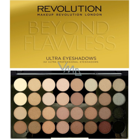 Makeup Revolution Ultra Eyeshadows paletka 32 očných tieňov Beyond Flawless 16 g