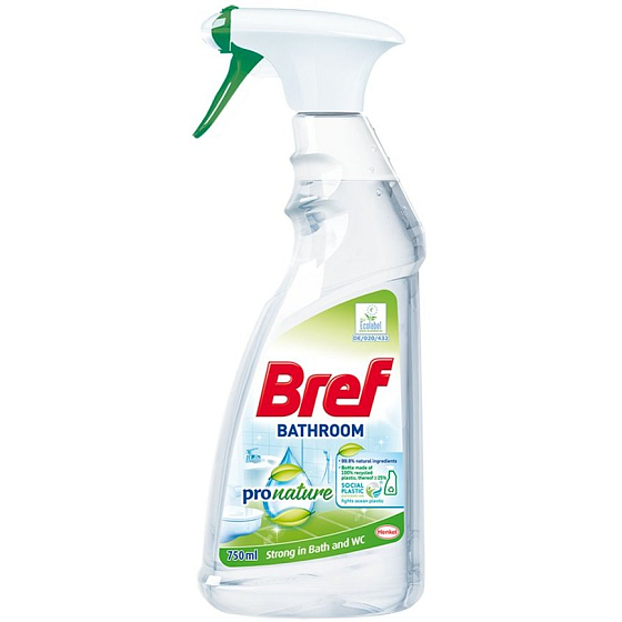 Bref Pro nature Bathroom čistiaci prostriedok do kúpeľne rozprašovač 750 ml