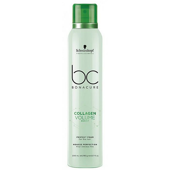 Schwarzkopf Professional BC Bonacure Collagen Volume Boost Perfect Foam pena pre objem a ochranu vlasov 200 ml
