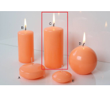 Lima Reflex fosforové oranžová sviečka valec 60 x 120 mm 1 kus