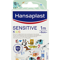 Hansaplast Sensitive Kids detské náplasti pre citlivú pokožku, 10 ks