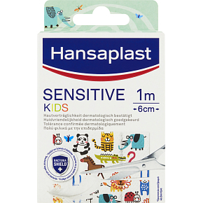 Hansaplast Sensitive Kids detské náplasti pre citlivú pokožku, 10 ks