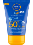 Nivea Sun Kids Protect & Care OF50 Cestovné mlieko na opaľovanie 5v1 pre deti 50 ml
