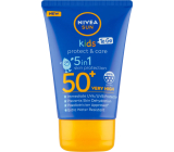 Nivea Sun Kids Protect & Care OF50 Cestovné mlieko na opaľovanie 5v1 pre deti 50 ml