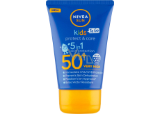 Nivea Sun Kids Protect & Care OF50 Cestovné mlieko na opaľovanie 5v1 pre deti 50 ml