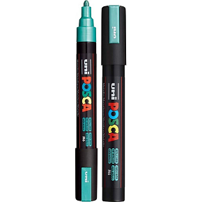 Posca Univerzálny akrylový popisovač 1,8 - 2,5 mm Metalická zelená PC-5M