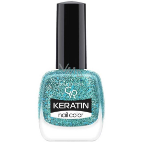 Golden Rose Keratin Nail Color Glitter lak na nechty 409 10,5 ml