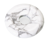 Magnezit / Howlit biely Donut prírodný kameň 30 mm, čistiaci kameň