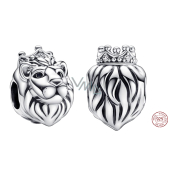 Striebro 925 Royal Lion, korálik na náramku symbol