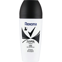Rexona Invisible Black & White guľôčkový antiperspirant 50ml