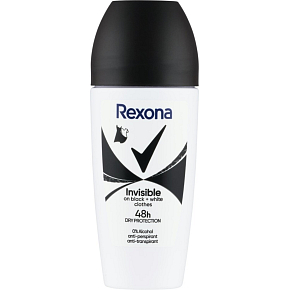 Rexona Invisible Black & White guľôčkový antiperspirant 50ml