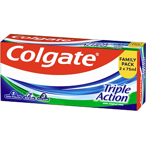 Colgate Triple Action zubná pasta 2x75 ml