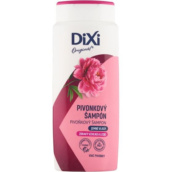 Dixi šampón s pivonkou na jemné vlasy, 400 ml