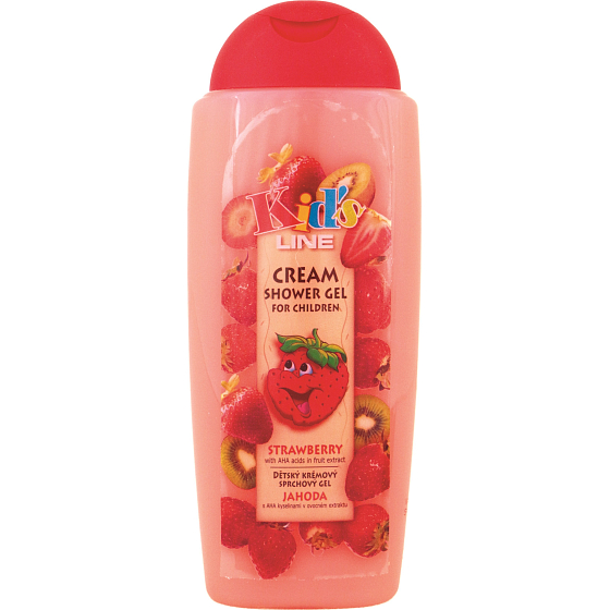 Bohemia Gifts Kids Jahoda krémový sprchový gél 300 ml