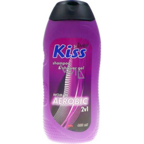 Mika Kiss Silver for Woman Aerobic 2v1 sprchový gél a šampón 400 ml