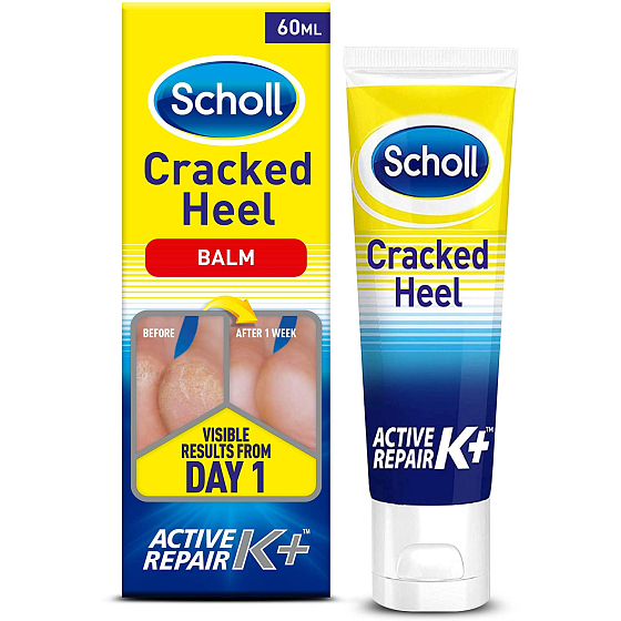 Scholl Cracked Heel K + balzam na popraskané päty 60 ml